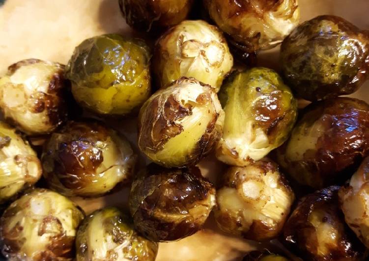 Recipe: Appetizing Oven Roasted Brussels Sprouts