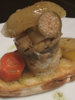 Una foto de Pincho de caballa en escabeche