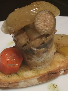 Una foto de Pincho de caballa en escabeche
