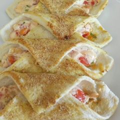A picture of Cannelloni di pane bread cannelloni.