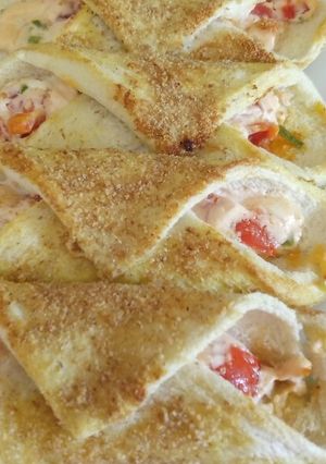 A picture of Cannelloni di pane bread cannelloni.
