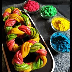 A picture of Tricolour Rangili Gujiya.