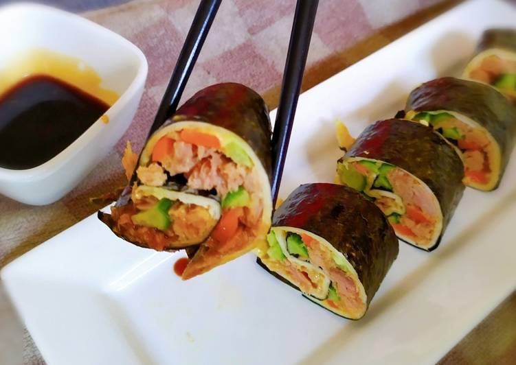 Kimbab tortilla wrap