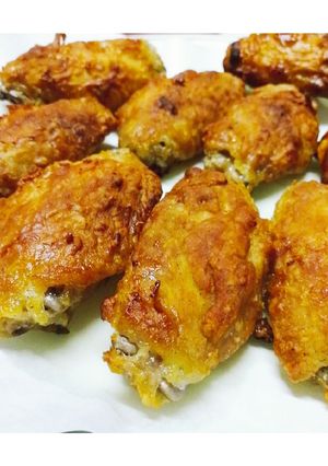 รูปของ 🍗ปีกไก่หมักทอดกรอบ Air fryer crispy marinated chicken wings