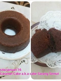 Foto resep Caramel Cake/bolu sarang semut anti gagal