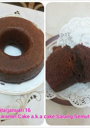 Foto resep Caramel Cake/bolu sarang semut anti gagal