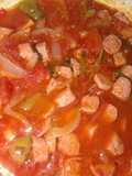 Tomatada con salchicha