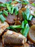 Braised whiting fish