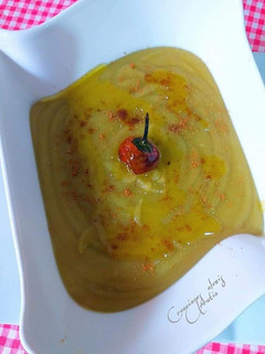 Una foto de Baysar. Crema de guisantes deshidratados