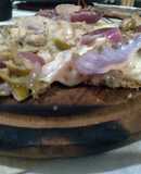 Pizza de cebolla bicolor 🍕