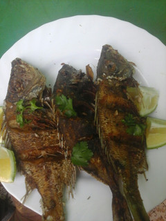 A picture of Fried fish #localfoodcontest_Mombasa.