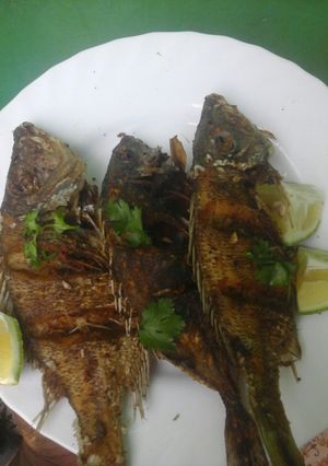 A picture of Fried fish #localfoodcontest_Mombasa.