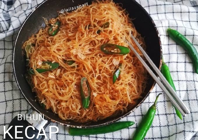 Resep: Bihun Kecap Cabe Hijau Menu Enak