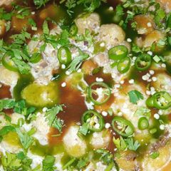 A picture of Fried Boondi Chaat.
