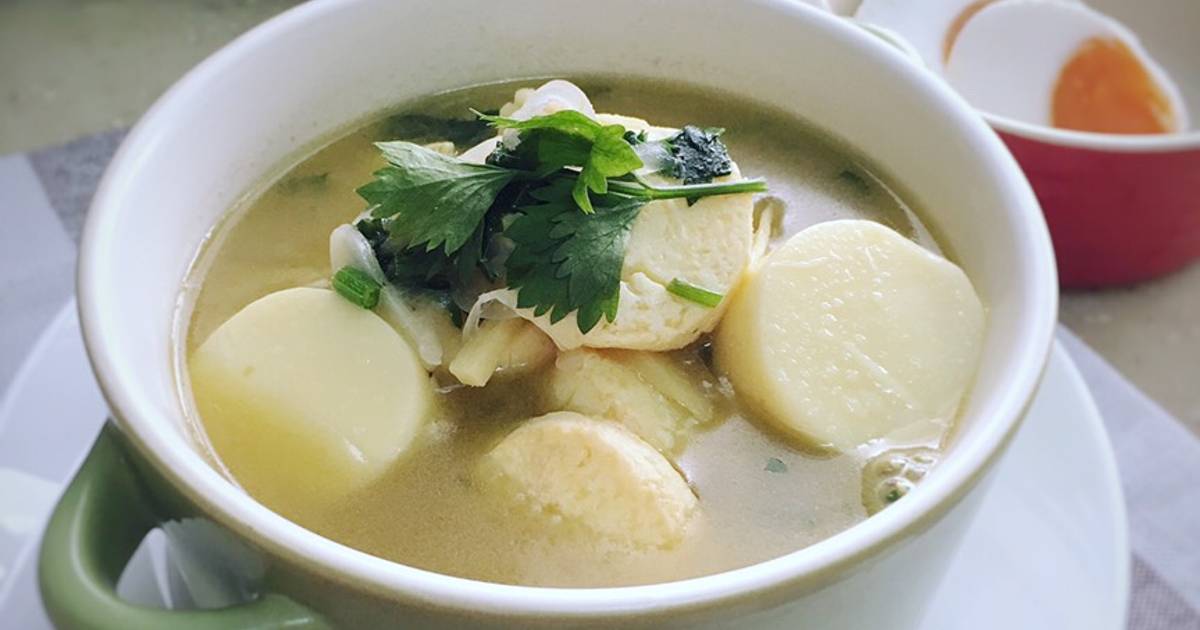 Resipi Sup Tofu dengan Kentang oleh aisha ridwan - Cookpad