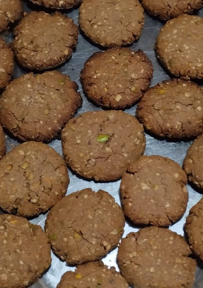 Una foto de Galletas de avena, chocolate y pistachos