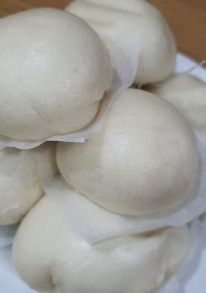 Hình của món Bánh bao nhân mặn.