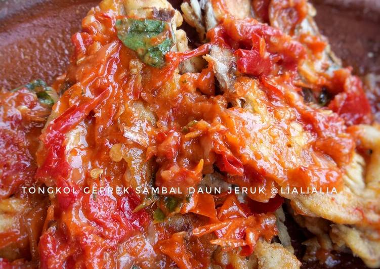 Resep Tongkol Geprek Sambal Daun Jeruk Anti Gagal