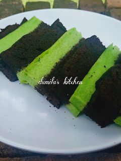 Foto resep 80. Brownies Pandan Coklat