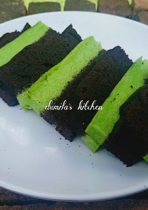 Foto resep 80. Brownies Pandan Coklat