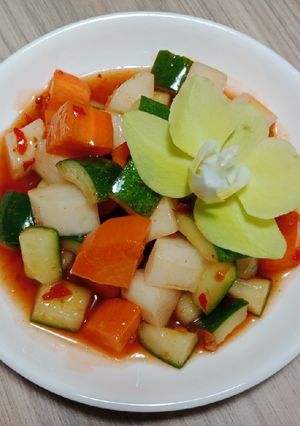 Hình của món Dưa muối xổi ăn kèm đồ nướng (Asazuke).