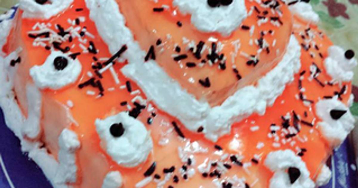 Orange jelly cake Recipe by Tabassum Javed Cookpad