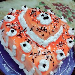 A picture of Orange jelly cake.