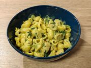 Una foto de pasta al curry