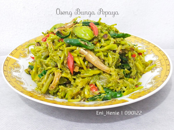 Bagaimana Menyiapkan Oseng Bunga Pepaya Anti Gagal