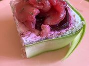 Una foto de remolacha cocida en desayuno