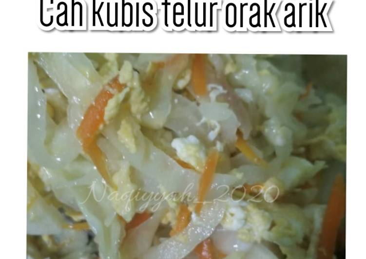 Bumbu 155. Cah kubis dan telur | Cara Buat 155. Cah kubis dan telur Yang Mudah Dan Praktis
