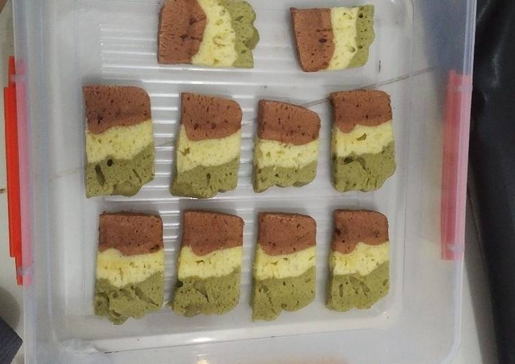 Bagaimana Membuat Kue kukus coklat Green tea Anti Gagal