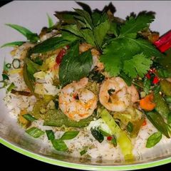 A picture of Mike's Spicy Garlic Thai Shrimp & Rice.