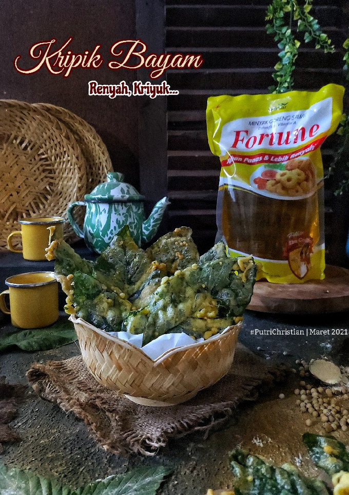 Foto resep Kripik Bayam Renyah, Kriyuk