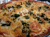 Pizza vegetal casera