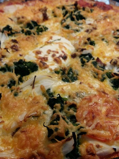 Una foto de Pizza vegetal casera