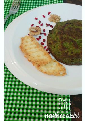 عکسی از دستور کوکو سبزی با پنیر