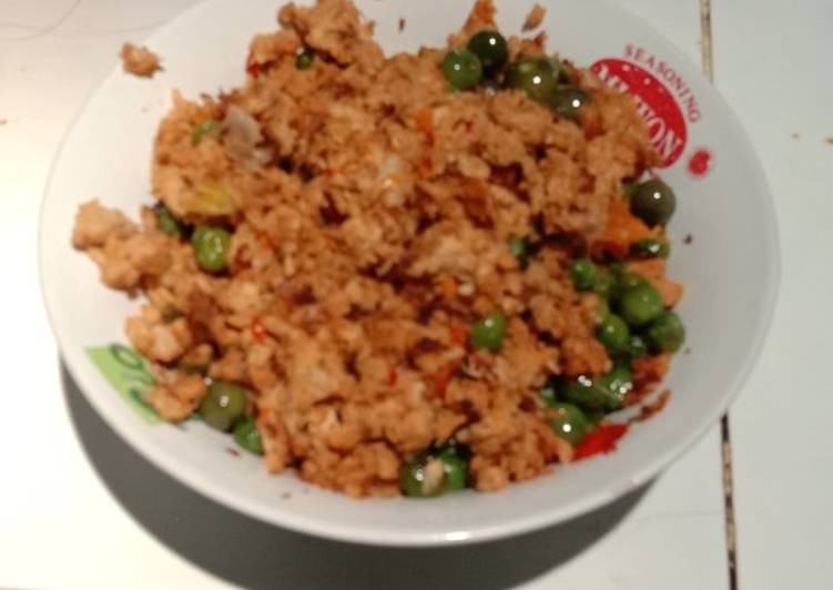 Tumis oncom lenca pedas