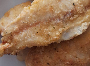 Foto de Filetes de Pescada na airfryer