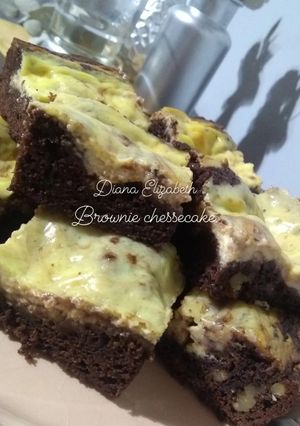 Una foto de Brownie cheesecake Exprés.😃👩🏼‍🍳