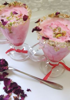 A picture of Rose Sweet Lassi.