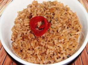 Una foto de Arroz con coco