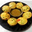 Pastelitos Cupcakes de Verduras con Salsa de Miel y mostaza