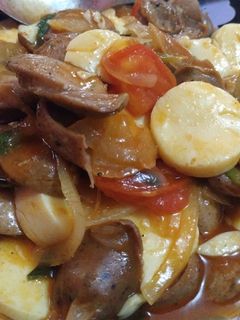 Foto resep Sosis tahu asam manis