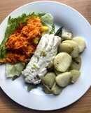 Baked Cod with Asparagus and Potatoes