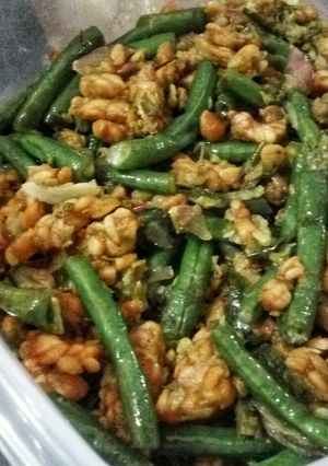 Foto resep Tumis Tempe Kacang Panjang Cabai Hijau