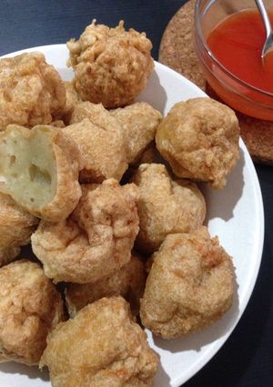 Foto resep Bakso goreng ayam+udang resep @xanderskitchen tapi ulen tangan manual :)