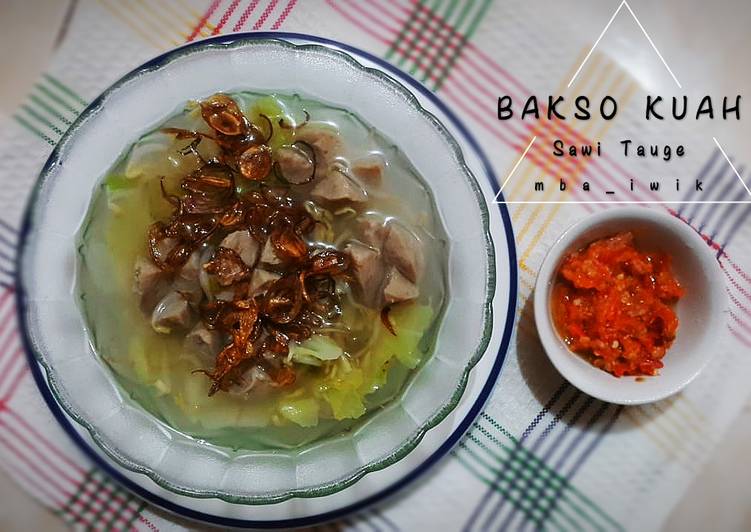 Resep masakan Bakso Kuah Sawi Tauge | Resep Membuat Bakso Kuah Sawi Tauge Yang Sedap