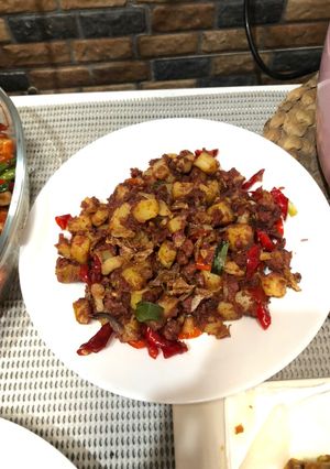 Foto resep Tumis kornet kentang