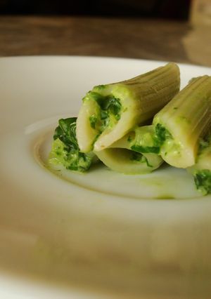 A picture of Sneaky Spinach Cheese Pasta.